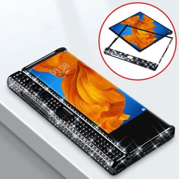 Bling Gemstone Crystal Style Folding Border Protective Case For HUAWEI Mate XS