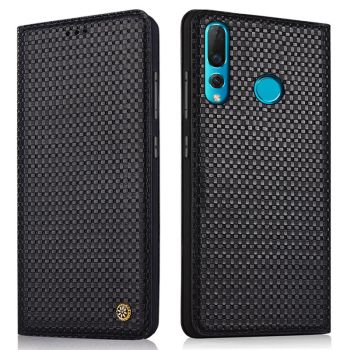 Business Style Genuine Leather Flip Stand Protective Case For HUAWEI Nova 4