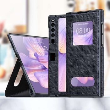 Cross Texture 2 in 1 Leather + Border Protective Case For HUAWEI Mate XS 2