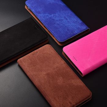 Denim Texture Classic Flip PU Leather Protective Case For Huawei Enjoy 9 Plus/Enjoy Max/Enjoy 9