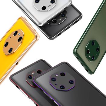 Double Color Metal Bumper Protective Case For HUAWEI Mate 40 Pro