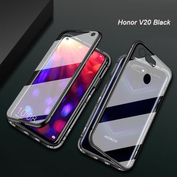 Double Sided Toughened Glass Magnetic Adsorption Metal Frame  Back Cover Full Protection Case For HUAWEI Honor 20 Pro/Honor 20/Honor V20