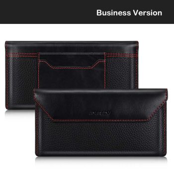 Fashion Business Envelope Wallet Style Genuine Leather Case For HUAWEI Mate Xs 