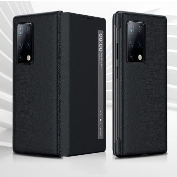 Litchi Texture Smart View Flip Cover For HUAWEI Mate X2 