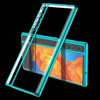 Plating Frame Transparent TPU Protective Back Case For HUAWEI Mate XS