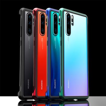 R-Just Frameless Magnetic Adsorption Transparent Glass Back Cover Phone Case For HUAWEI P30/P30 Pro