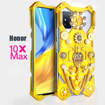Simon Gothic Steampunk Mechanical Gear Metal Protective Case For HUAWEI Honor 10X Max