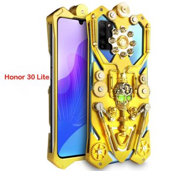 Simon Gothic Steampunk Mechanical Gear Metal Protective Case For HUAWEI Honor 30 Lite