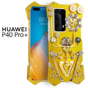 Simon Gothic Steampunk Mechanical Gear Metal Protective Case For HUAWEI P40 Pro+