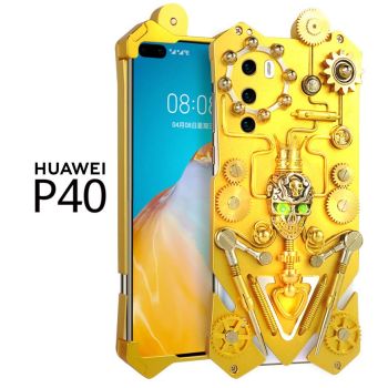 Simon Gothic Steampunk Mechanical Gear Metal Protective Case For HUAWEI P40 Pro/P40