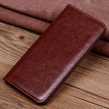 Vintage Style Genuine Leather Flip Stand Protective Case For HUAWEI Nova 4e