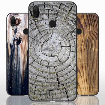 Vintage Wood Grain Series Soft Silicone Protective Case For Huawei Enjoy 9 Plus