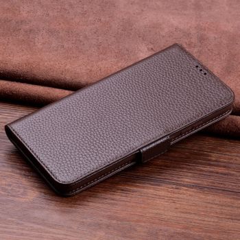 Wallet Style Genuine Leather Flip Stand Protective Case For HUAWEI Nova 4