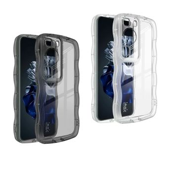 Wavy Pattern Shockproof Transparent TPU Protective Case For HUAWEI P60/P60 Pro