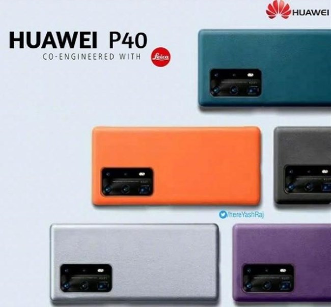 Huawei P40 /P40 Pro New Poster Exposure: 5 Colors Available