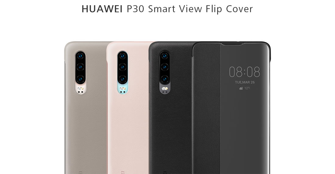 Original HUAWEI P30 Smart View Flip Cover Case