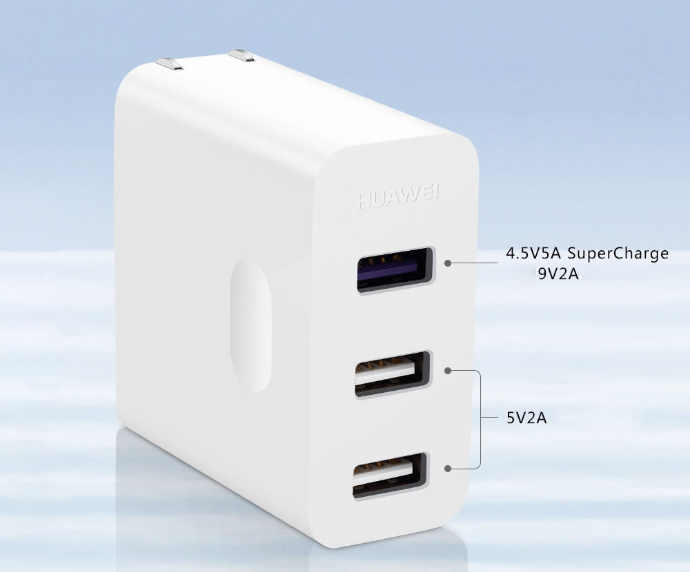 Original HUAWEI Supercharge Charger 3 USB Port